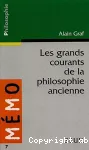 Les grands courants de la philosophie ancienne vignette