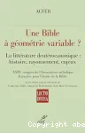 Une Bible à géométrie variable ? vignette
