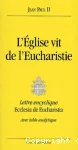 L'Eglise vit de l'eucharistie vignette